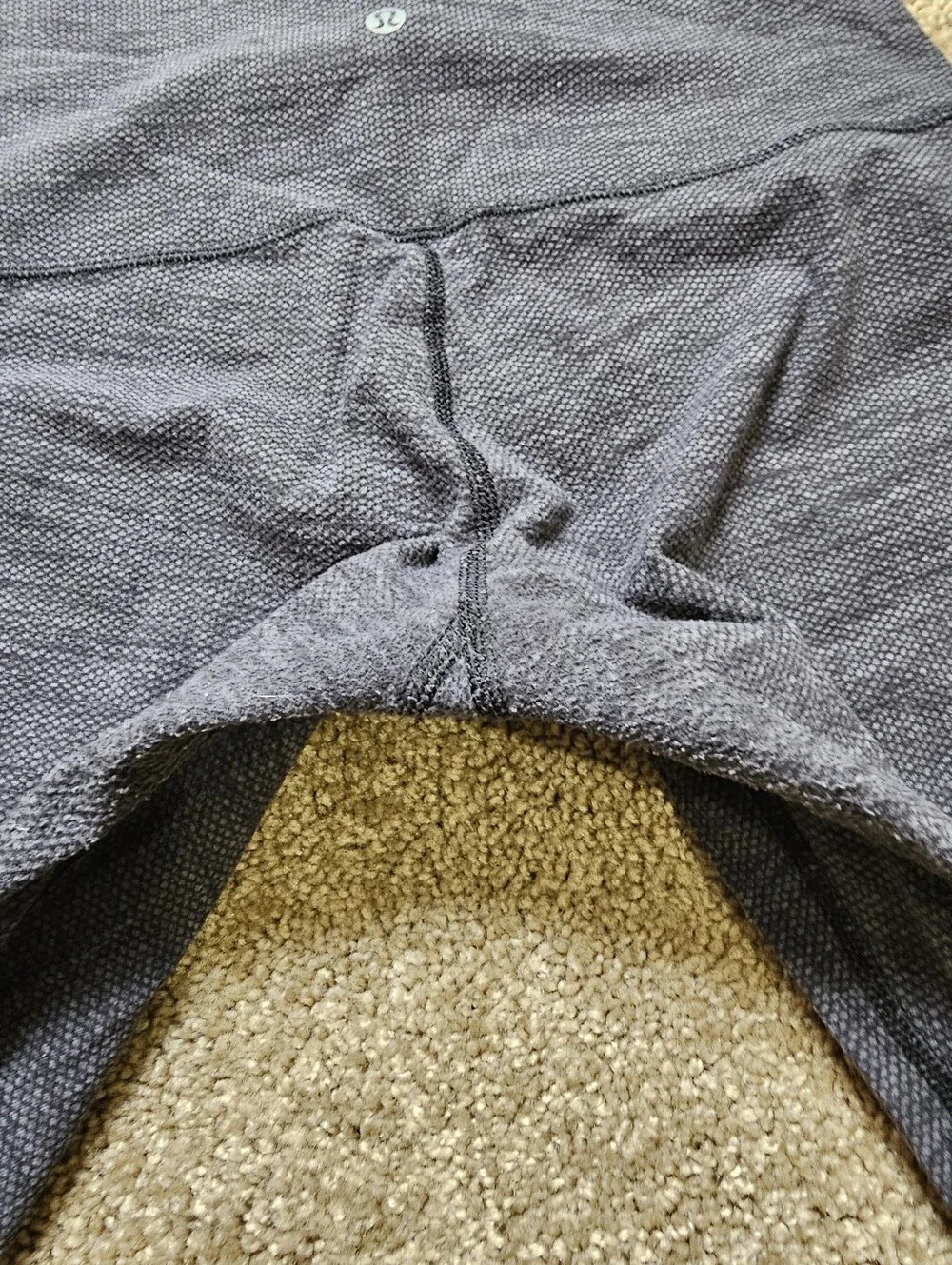 Lululemon High-Rise Heathered Capri Leggings - Dark Gray Size 8